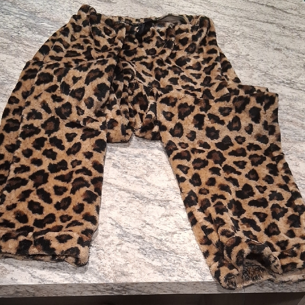 Leopard Print Women's Pajama Pants
